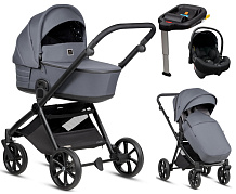 Детская коляска Tutis Mio 3 Plus Essential New 4 в 1 с автокреслом Elo Lux EduSky Black и базой 1622103 Dark Grey