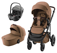 Коляска 3 в 1 Britax Roemer Smile 5Z LUX и автокресло Baby-Safe PRO Style Mineral Grey Warm Caramel