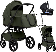 Коляска 4 в 1 Sweet Baby SBL Orso New + автокресло Elegante Plus с базой i-Size ISOFIX DK780 New Dark Green