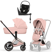 Коляска Cybex Priam V Rosegold Style Cloud T Jeremy Scott Wings Base T 4 в 1 Peach Pink