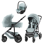 Коляска 3 в 1 Britax Roemer Smile 5Z Style и автокресло Baby-Safe PRO Style Harbor Blue Harbor Blue
