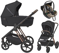 Детская коляска 3 в 1 Espiro Miloo 2.0 и автокресло Pi Beige 310 diamond black