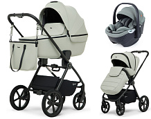 Детская коляска Rant Teo Soft 3 в 1 с автокреслом Aster Zero Olive Sage