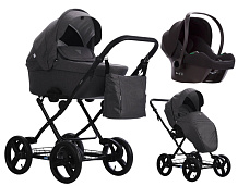 Детская коляска AroTeam Cocoline 3 в 1 с автокреслом Avionaut Cosmo 14 т.серый