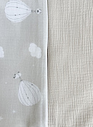 Набор пеленок Lappetti Сказочный полет из муслина 2 шт. ЧЗ НП12/5 серый