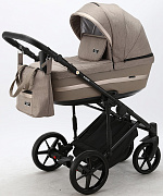 Детская коляска Adamex Rimini 2 в 1 RI90-TIP БЕЖ+БЕЖ.КОЖА+БЕЖ.ПЕРЛ.ОТДЕЛКА