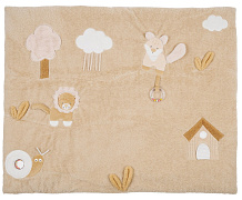 Коврик детский игровой Nattou FLO, ERNEST & OLI Лиса, Лев и Слоник без арок 682237