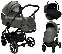 Детская коляска Noordi Fjordi V2 3 в 1 с автокреслом Terra Black 1462150 Alpine Moss