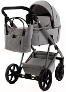Детская коляска Adamex Delta Natura 2 в 1 DN-9-MOON (СВ.СЕРЫЙ)