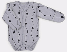 Боди Rant Hugs and Kisses Pattern с длинным рукавом Grey 56