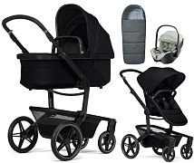 Детская коляска 3 в 1 Joolz Day 5 и автокресло Britax Roemer Baby-Safe Pro Style Sage green + конверт в подарок без адаптеров Space black
