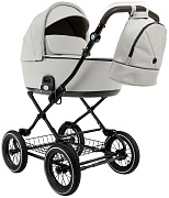 Детская коляска Roan Bass Next Classic d12 2.0 2 в 1 BNC/84/2 Marzipan/Black/руч.Cappuccino