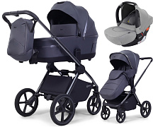 Детская коляска Rant Falcon Soft Therm 3 в 1 с автокреслом Cruise Grey Graphite