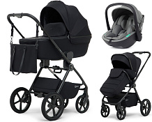 Детская коляска Rant Teo Soft 3 в 1 с автокреслом Miro Olive Black