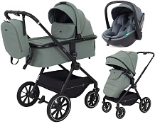 Детская коляска Rant Moss 3 в 1 с автокреслом Miro Graphite Green