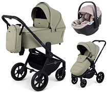 Детская коляска Rant Flex 3 в 1 RA076 с автокреслом Aster Zero Beige Light Green