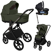 Коляска 4 в 1 Sweet Baby SBL Elegante Therma + автокресло Elegante Plus с базой i-Size ISOFIX DK780 Green