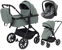 Детская коляска Rant Moss 3 в 1 с автокреслом Miro Olive Green