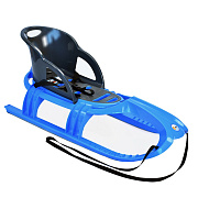 Санки KHW Snow Tiger Comfort со спинкой Iceblue/Бирюзовый