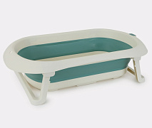 Детская ванна Rant Lobster 82 см со сливом складная White & Green