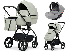 Детская коляска Rant Teo Soft 3 в 1 с автокреслом Cruise Grey Sage