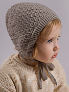 Шапочка вязаная AmaroBaby Berry демисезонная ЧЗ коричневый 42
