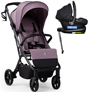 Прогулочная коляска Sweet Baby Aura Plus Basic SBL + автокресло Elegante Plus с базой i-Size ISOFIX DK780 Rose