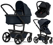 Детская коляска 3 в 1 Joolz Day 5 и автокресло Osann Cuddle Carbon без адаптеров Dark Navy Blue