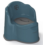 Горшок детский AmaroBaby Ergonomic с крышкой бирюзовый
