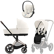 Коляска Cybex Priam IV Rosegold complete Cloud T Off White Plus 3 в 1 Off White