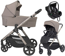 Детская коляска 3 в 1 Espiro Only 2026 и автокресло Pi Black 529 sahara beige