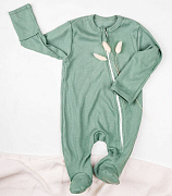 Комбинезон-слип AmaroBaby Fashion на молнии зеленый 62