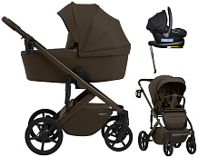 Коляска 4 в 1 Sweet Baby SBL Dolce + автокресло Elegante Plus с базой i-Size ISOFIX DK780 Dark Beige