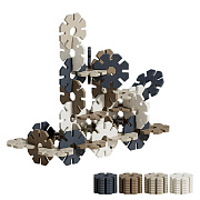 Конструктор UNIX Kids Snowflakes (16 шт) Grey-Camel