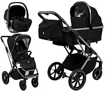 Коляска 3 в 1 Sweet Baby Rocco + автокресло Premier Black Black