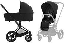 Коляска 2 в 1 Cybex Priam IV Matt Black complete Sepia Black