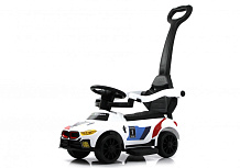 Детский толокар RiverToys F003FF-P с родительской ручкой белый