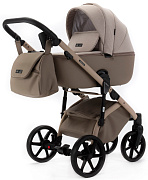 Детская коляска Adamex Nola Natura 3 в 1 N-4-CAPPUCCINO (СВ.БЕЖ + Т.БЕЖ.КОЖА)