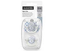 Набор пустышек Suavinex Night&Day Wild, 0-6 мес, 2 шт 309098 BU