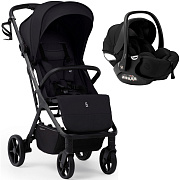 Прогулочная коляска Sweet Baby Aura Plus Basic SBL + автокресло Premier Black Black