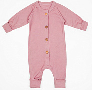 Комбинезон на пуговицах AmaroBaby Fashion ЧЗ розовый 74