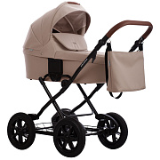Детская коляска Bebetto Aquarius Pro 2 в 1 06 св.бежевая кожа