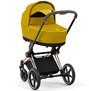 Коляска для новорожденных Cybex Priam IV Rosegold Mustard Yellow