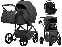 Коляска 3 в 1 Sweet Baby SBL Dolce + автокресло Premier Black Dark Grey