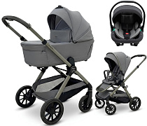 Коляска Agex Prima Pro 3 в 1 с автокреслом i-Team ATG519 Grey APS214 Sora серый