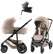 Коляска 4 в 1 Britax Roemer Smile 5Z Style и автокресло Baby-Safe Core Frost Grey + база Baby-Safe Core Teak