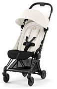 Прогулочная коляска Cybex Coya Off White с дождевиком и бампером/Matt Black