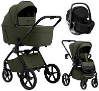 Коляска 3 в 1 Sweet Baby SBL Elegante Therma Colore + автокресло Premier Black Green