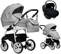 Детская коляска Indigo Indigo Special New 3 в 1 с автокреслом Avionaut Cosmo Is04 серая кожа
