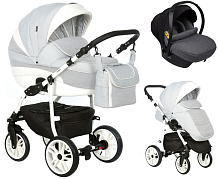 Детская коляска Indigo Indigo New 3 в 1 с автокреслом Avionaut Cosmo Grey In02 св.серый